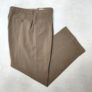 zanella classic wool dress pants Zanella Mens 38x28 Pleated 100% Wool Trousers Pants Gray Plaid Flat Front EUC
